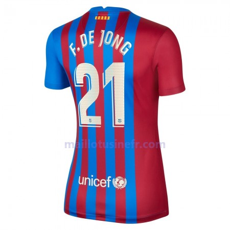 Maillot de Foot FC Barcelone F.De Jong 21 Domicile 2021-22 - Femme Maillot de Foot FC Barcelone F.De Jong 21 Domicile 2021-22 - Femme